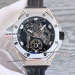 Super Clone Audemars Piguet Royal Oak Concept Marvel ​​Black Panther Flying Tourbillon Watch Black Strap 